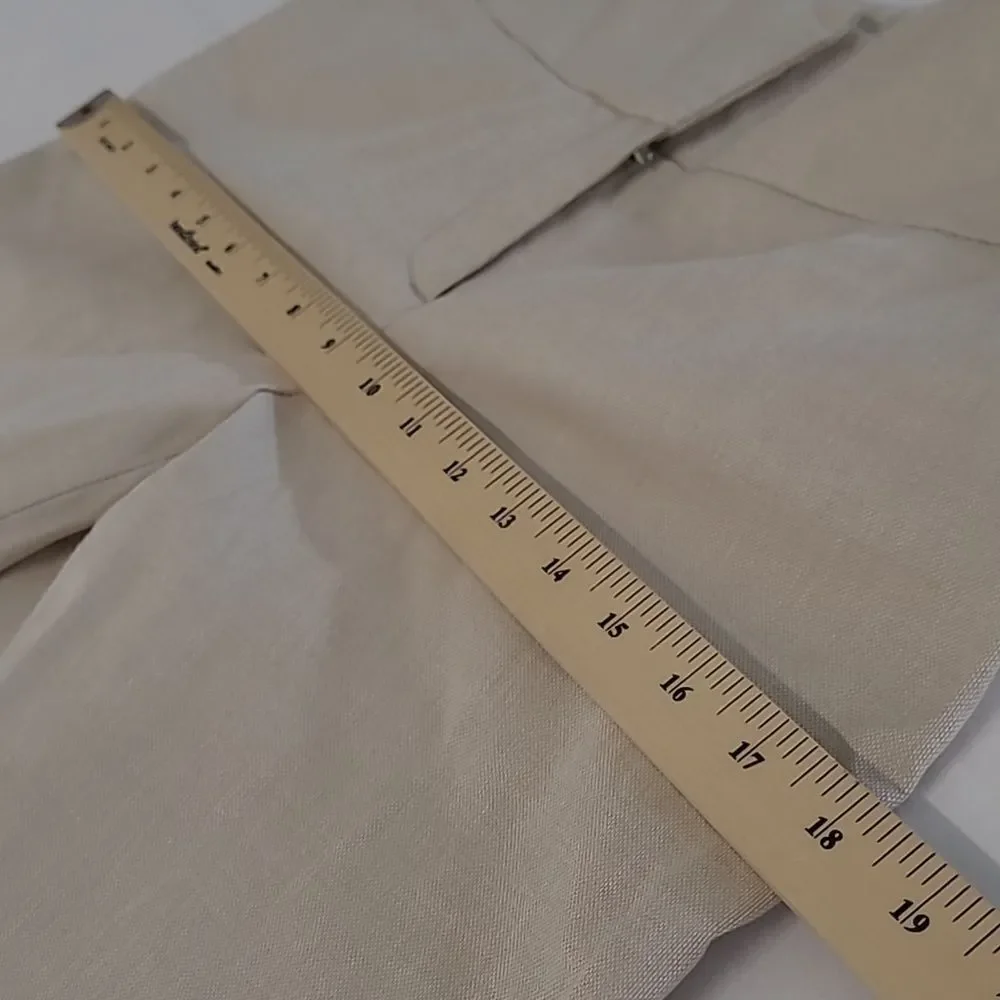 Magaschoni Collection cotton poly ramie spandex blend dress pants
